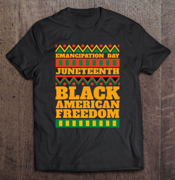 happy juneteenth 1865 celebrate emancipation day black pride t-shirt