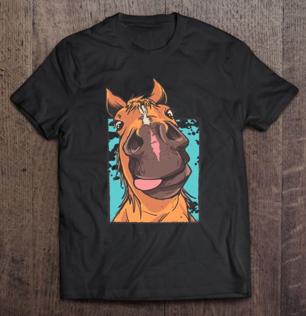 horse face close up horse face t-shirt