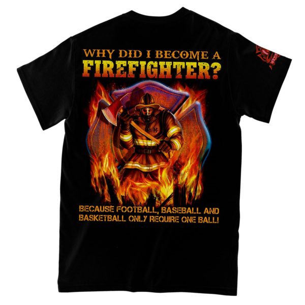 i become firefighter all over print t-shirt, patriotic american firefighter