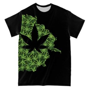 i bet my soul smell like weed all over print t-shirt, weed print t shirt