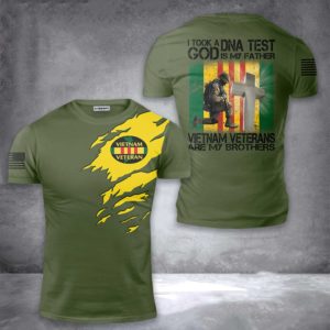 i took a dna test god is my father vietnam veterans are my brothers all over print t-shirt
