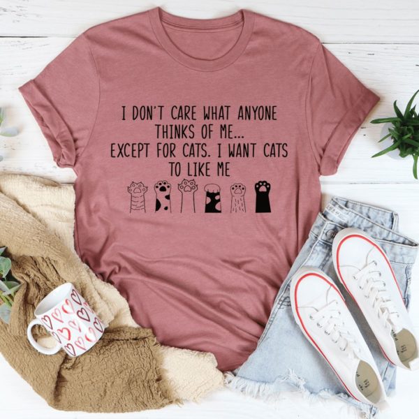 i want cats to like me unisex t-shirt