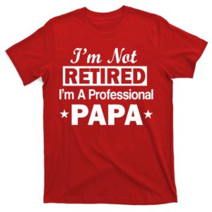 i'm not retired i'm a professional papa t-shirt