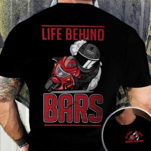 life behind bars motorcycle all over print t-shirt