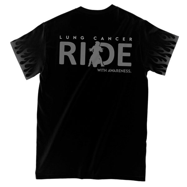 lung cancer bikers don't go grey we turn chrome aop t-shirt
