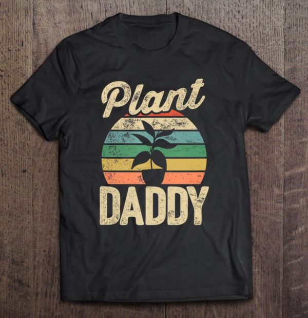 mens gardener plant daddy gardening shrub garden lawn mower bed t-shirt