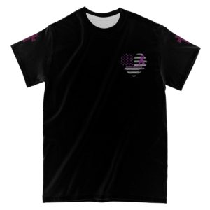no one fights alone epilepsy awareness all over t-shirt