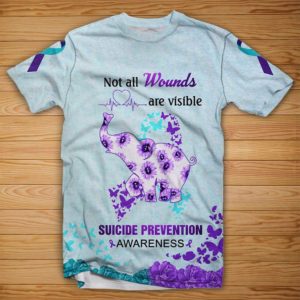 not all wounds are visible suicide prevention aop t-shirt