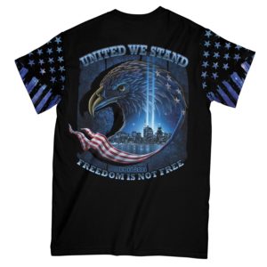 patriotic united we stand aop t-shirt, eagle american flag t-shirt