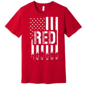 r.e.d remember everyone deployed red friday t-shirt