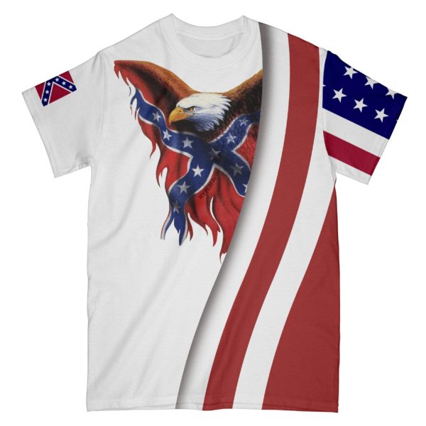redneck eagle all over t-shirt