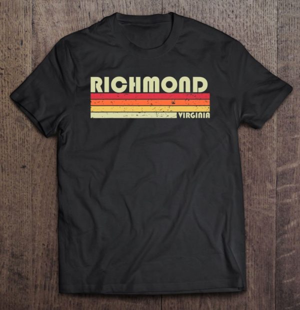 richmond va virginia funny city home roots retro 80s t-shirt