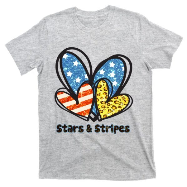 stars and stripes 4th of july patriotic t-shirt