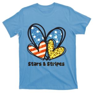 stars and stripes 4th of july patriotic t-shirt