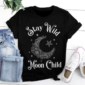 stay wild moon child all over print t-shirt