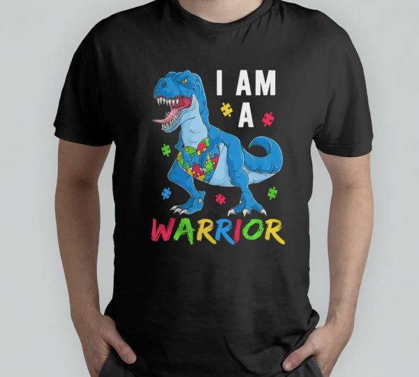autism dino autism awareness t-rex dinosaur t-shirt