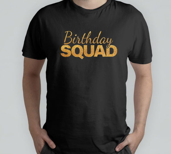 birthday squad cool funny bday team t-shirt
