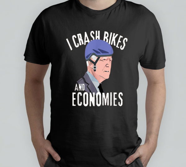 i crash bikes and economies t-shirt