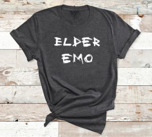 elder emo for old fans of emo music alternative scene t-shirt