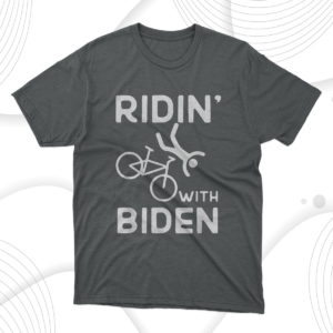 funny falling with bike funny ridin bike t-shirt