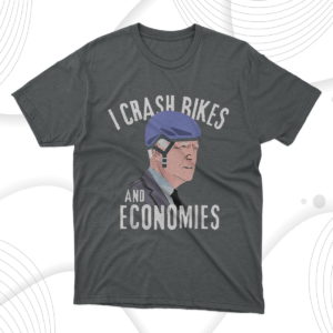 i crash bikes and economies t-shirt