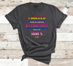 i prefer cooking but sometimes eating out quote t-shirt