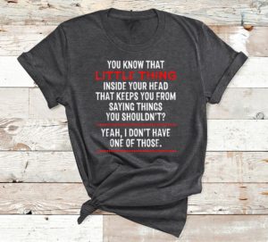 you know that little thing inside your head funny sarcasm t-shirt