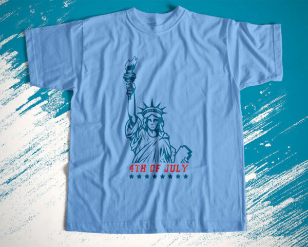 4th of july liberty enlightening the world t-shirt