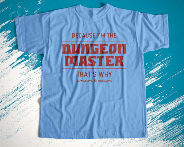 dungeon master d20 dnd logo tabletop gaming unisex t-shirt