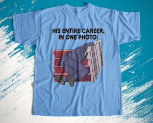 his entire career in one photo t-shirt