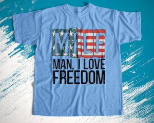 milf man i love freedom 4th of july tee shirt