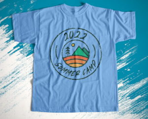 summer camp 2022 vintgae camping vacation t-shirt