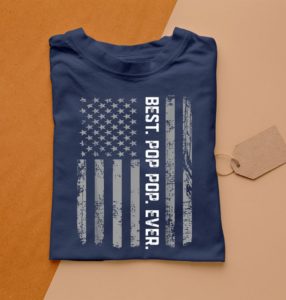 best pop pop ever vintage american flag t-shirt