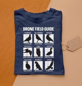 birds drone field guide they arent real funny conspiracy t-shirt
