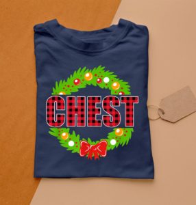 chest nuts funny matching chestnuts christmas couples xmas t-shirt
