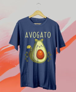 cute avogato cat avocado funny cinco de mayo costume t-shirt
