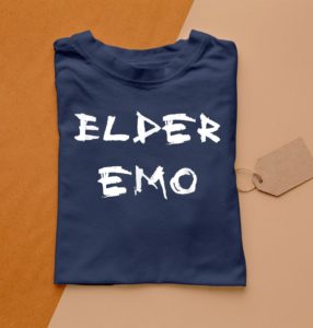 elder emo for old fans of emo music alternative scene t-shirt