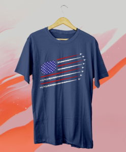 fighter jets with usa american flag 4th of july celebration t-shirt