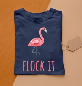 flamingo gifts funny pun flock it t-shirt