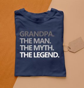 grandpa the man the myth the legend t-shirt