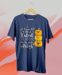 i teach the cutest pumpkins in the patch teacher fall t-shirt