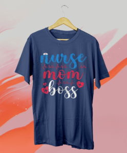 nurse mom boss funny nurses week nursing assistant graphic t-shirt