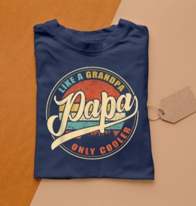 papa like a grandpa only cooler t-shirt