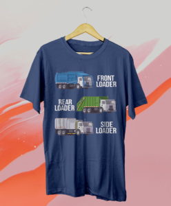 recycling trash waste separation garbage truck t-shirt