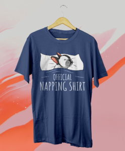 sleeping french bulldog pyjamas official napping t-shirt