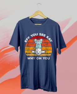 vintage eff you see kay why oh you frog yoga t-shirt