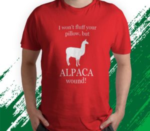alpaca wound t-shirt