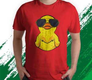 cool duckie sunglasses duckling funny ducky rubber duck t-shirt