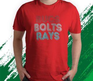 retro vintage bucs bolts rays t-shirt
