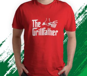 the grillfather funny cool bbq grill chef t-shirt